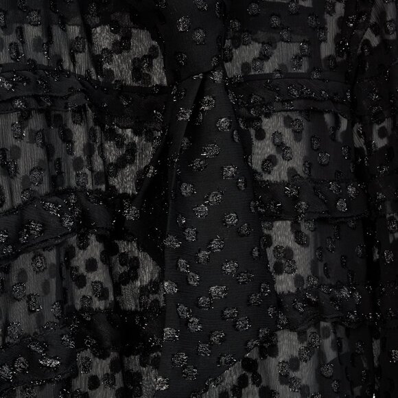 Isabel Marant AW/16 Alba Black Fil Coupé Polka Dot Blouse - Picture 7 of 11